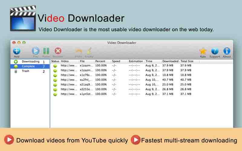 Video Downloader - данная утилита прекрасно справляется с задачей скачать видео с любого сайта.